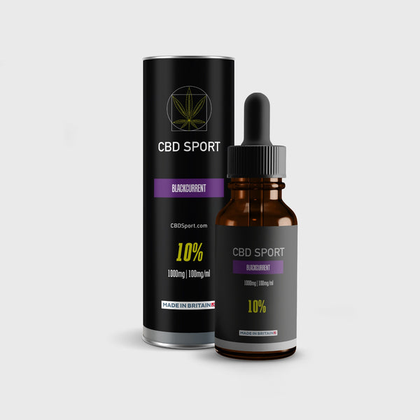 10% 1000mg (Standard Strength) CBD Sport Tongue Drops by Raw Sport