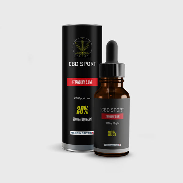 20% 2000mg (Medium Strength) CBD Sport Tongue Drops by Raw Sport